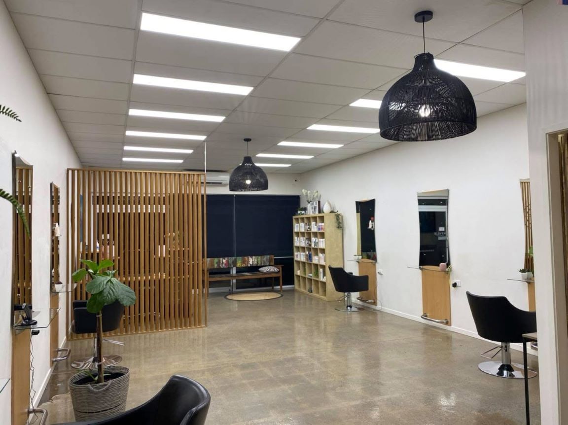 Salon commercial lighting upgrade